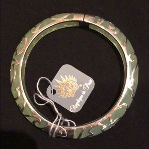 Angelique de Paris oasis rhodium plate bracelet: